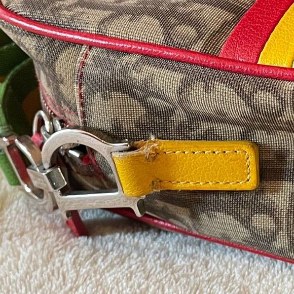 ❌SOLD❌ CHRISTIAN DIOR Monogram Trotter No. 2 Rasta Bag - Picture 7 of 16